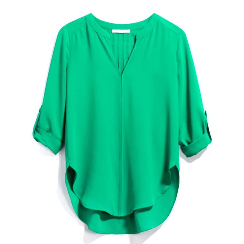 Karrie split neck high low